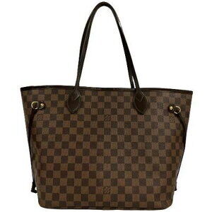 Louis Vuitton Neverfull Damier Ebene Brown Cerise Red handbag